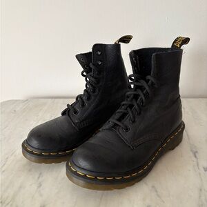 Dr. Martens Black Leather Pascal Boots
